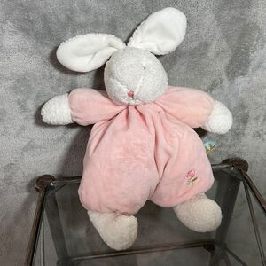 BUNNIES BY The BAY White PINK Baby RABBIT Blossom Stuff Animal Doll